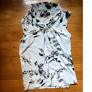 Karl Lagerfeld Sleeveless Floral Blouse